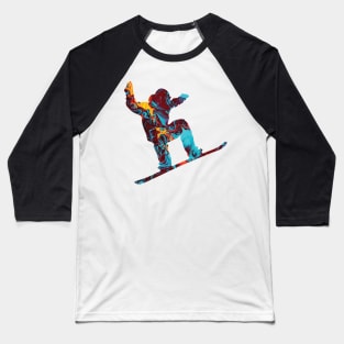 Skiing T-Shirt Baseball T-Shirt